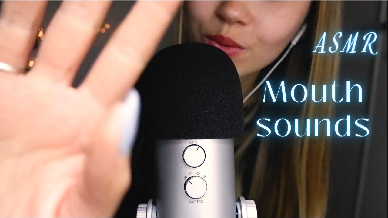 ASMR | Mouth Sounds  with cam brushing and hands movements ✨💤
