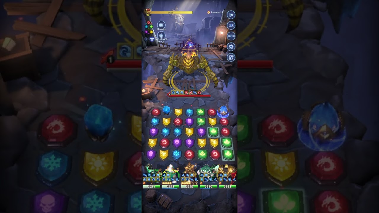Puzzles & Chaos Frozen Castle, alliance trial, 2m points