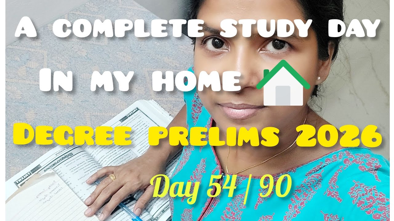 Degree prelims 2026 study vlog #psc#kpsc