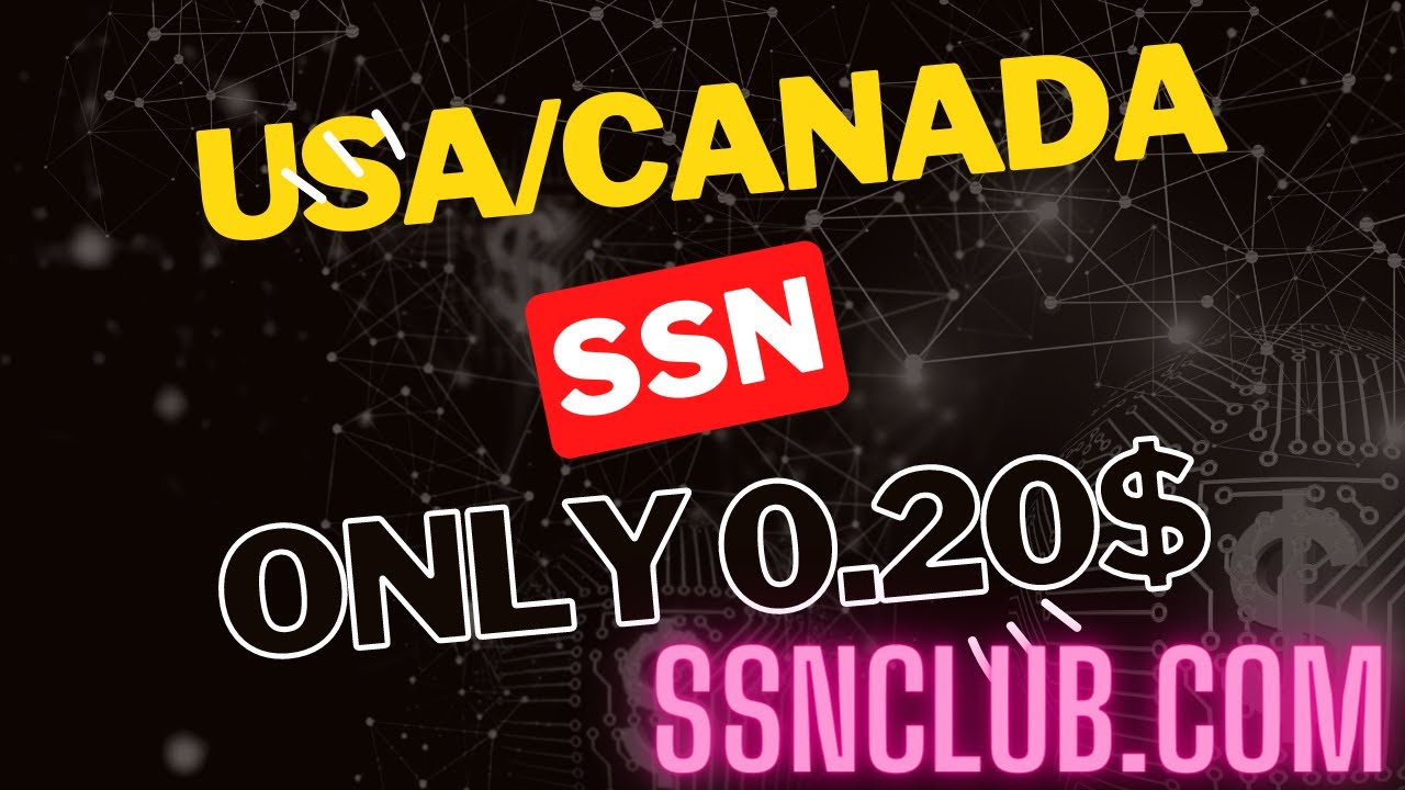 fresh ssn buy usa/canada | | How to Buy Real SSN how to get ssn for bank account || get ssn for free