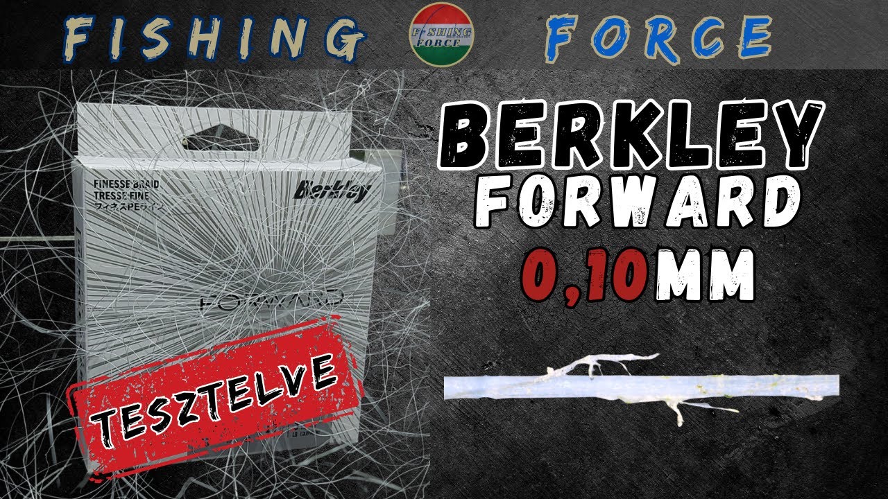 Berkley Forward 0,10mm mért átmérő, szakítószilárdság és csomótűrés... #berkley #forward #nanofil