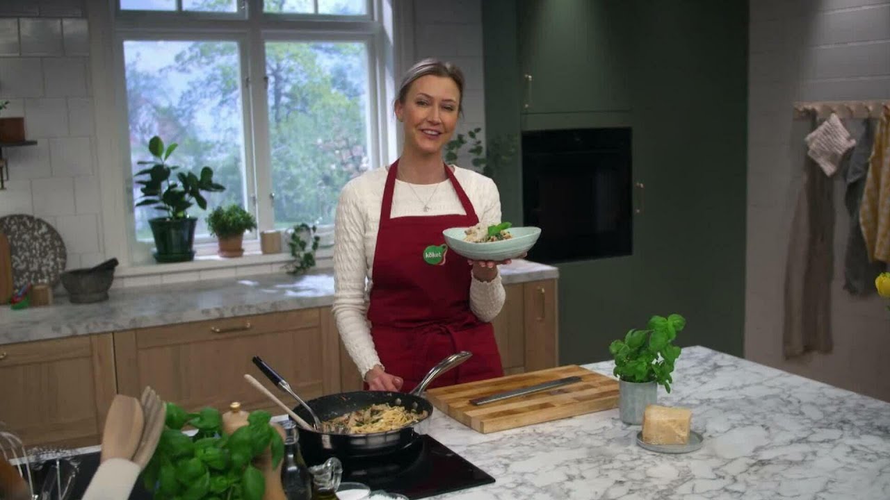 Kökets middag: Krämig fläskfilépasta med spenat och soltorkade tomater - Köket