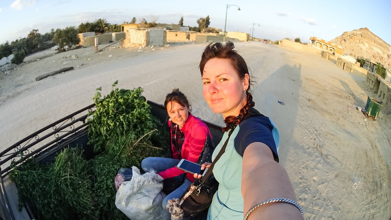 Russian girls hitchhike around Egypt. How to TRAVEL SAFE on your own