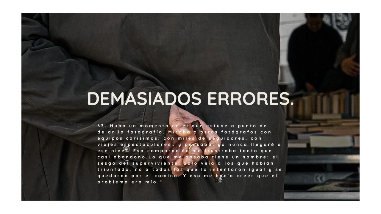 No hagas estos errores si quieres ser un buen fotógrafo.