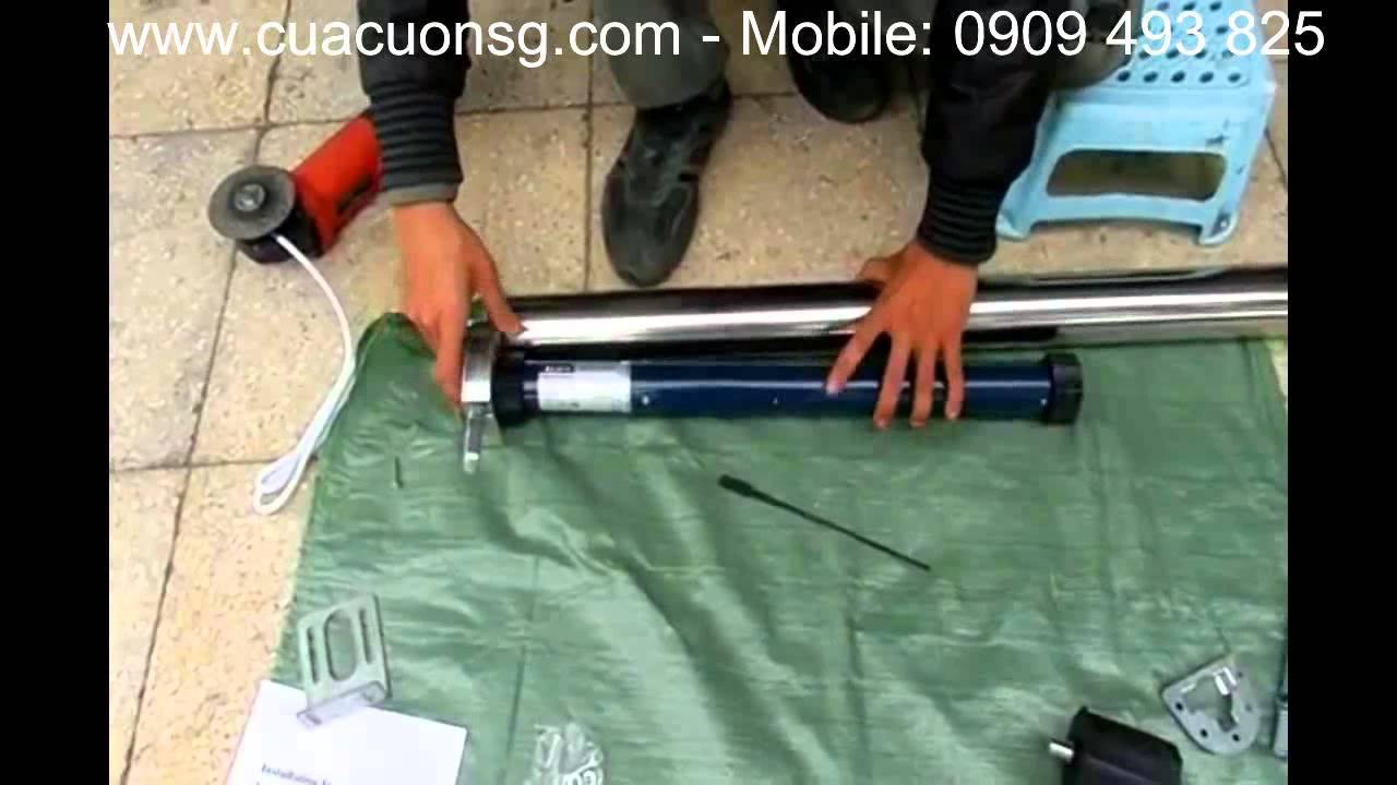 Hướng dẫn lắp đặt Cửa cuốn sử dụng Motor Ống (Mô tơ) gắn trong trục