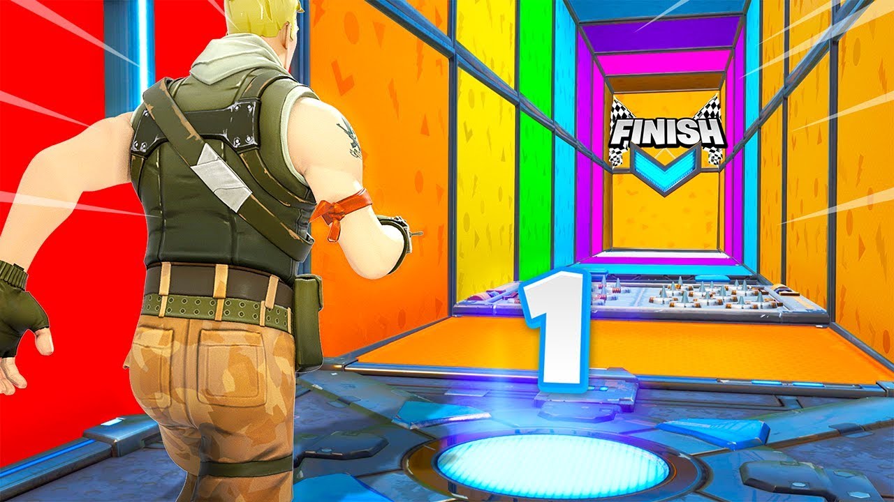 1 Level DEATHRUN *NEW* Game Mode in Fortnite Battle Royale