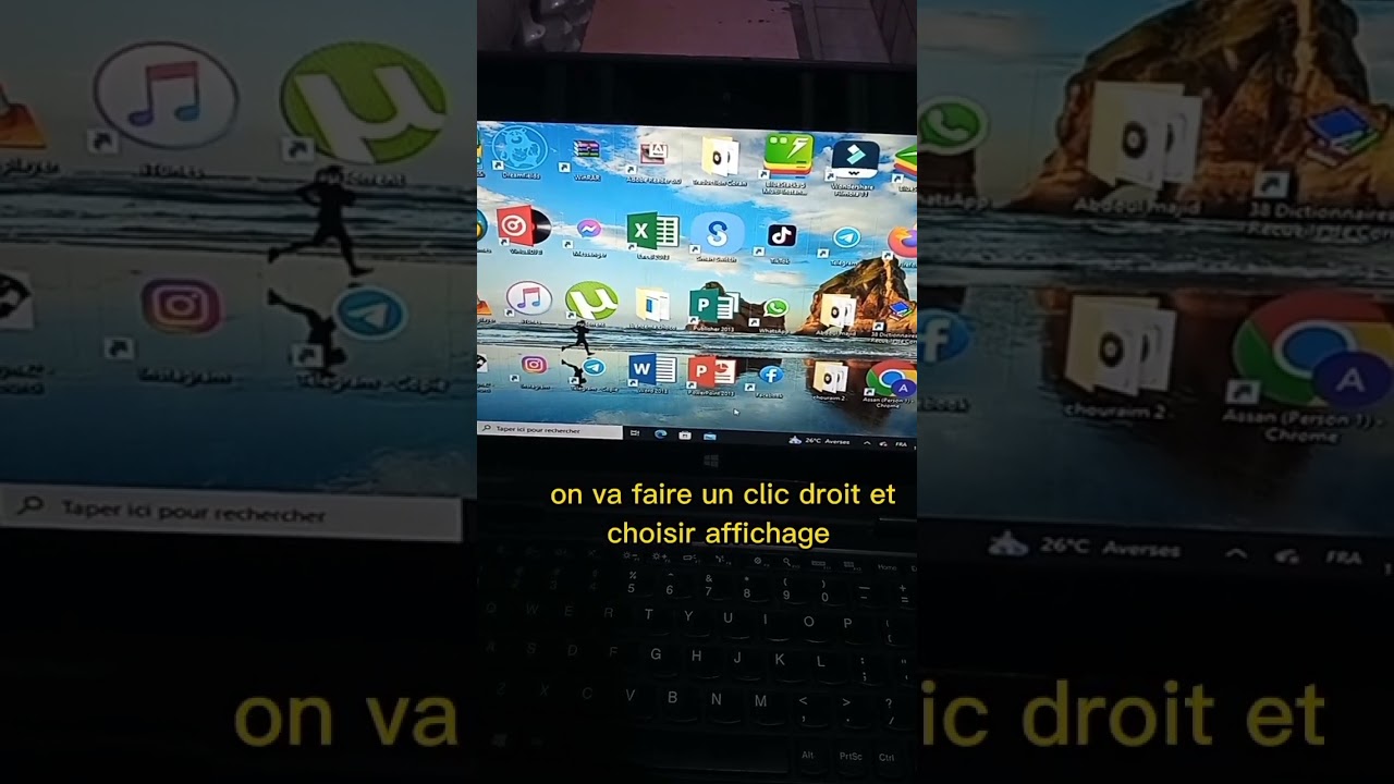 comment r&eacute;duire o&ugrave; agrandir la taille des ic&ocirc;nes sur ton PC ? #shorts
