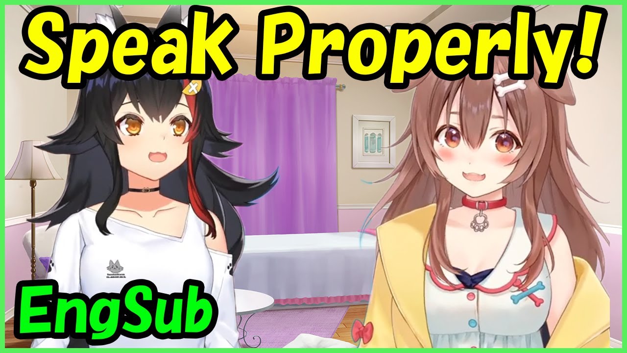 Inugami Korone/OoKami Mio - Speak Properly!