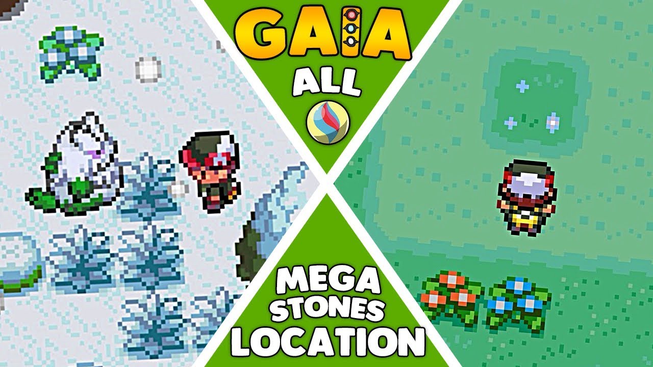 All Mega Stones Location - Pokémon: GAIA (GBA)