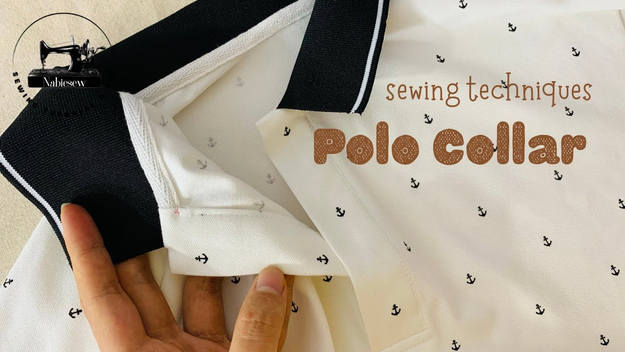 ✅How to sew a polo collar very easy step by step | Nabiesew