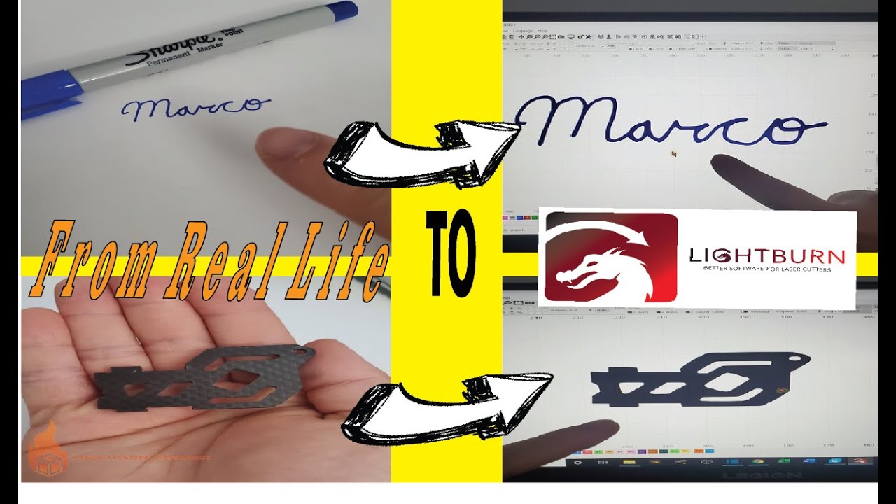Transferring Handwriting & Objects to LightBurn the EASY WAY | LIT Tutorials
