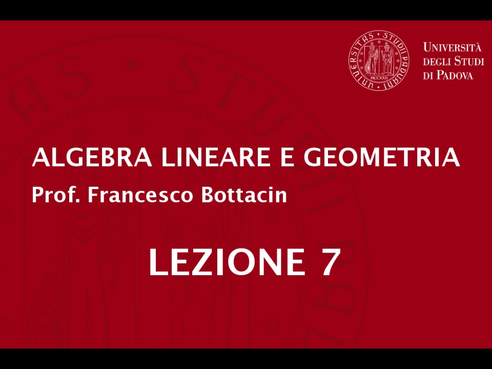 Lezione 7