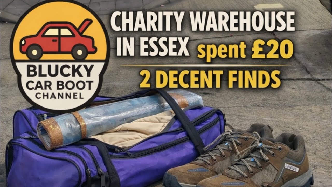 CHARITY WAREHOUSE IN ESSEX spent £20 found 2 decent finds vlog 356