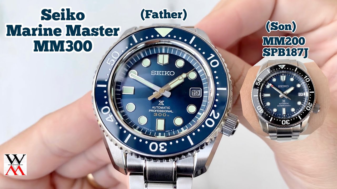 พ่อ - ลูก Seiko Marinemaster (MM300) SLA023J & SPB189J (MM200)  - Wimol Tapae