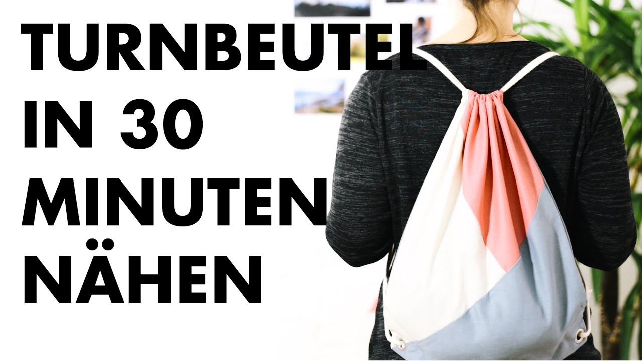DIY | TURNBEUTEL IN 30 MINUTEN NÄHEN | Auch für Anfänger