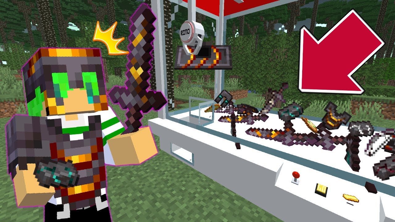 【マインクラフト】クレーンゲームから『最強のネザライト』が取れる世界でサバイバルしたら黄昏の森余裕なんじゃね？