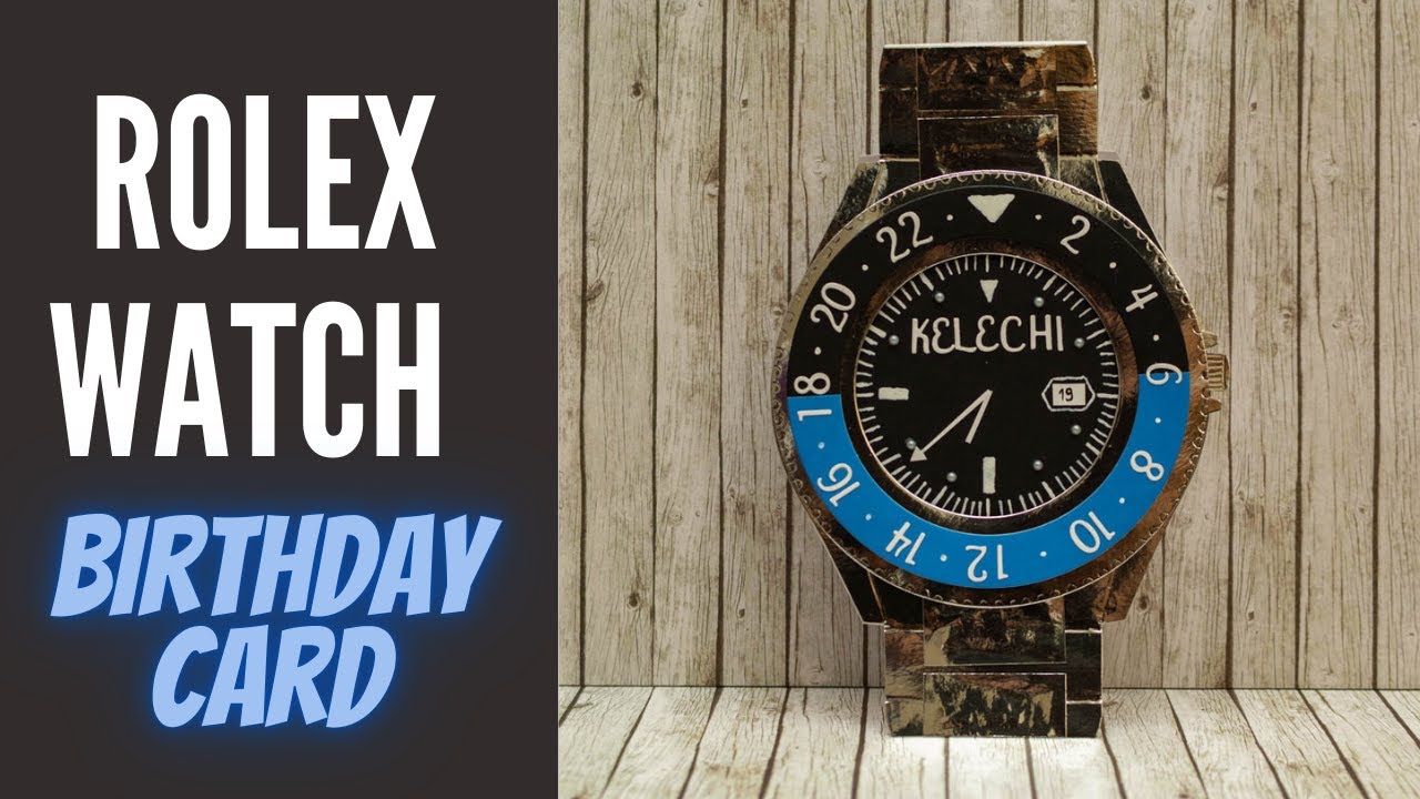 Easy Rolex Watch Masculine Birthday Card