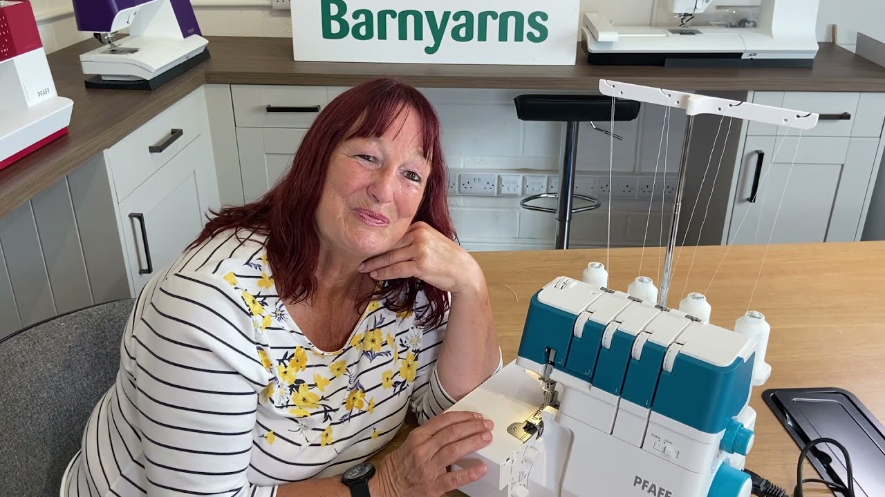 Pfaff Admire Air 5000 Overlocker - Barnyarns Review with Pam Neave