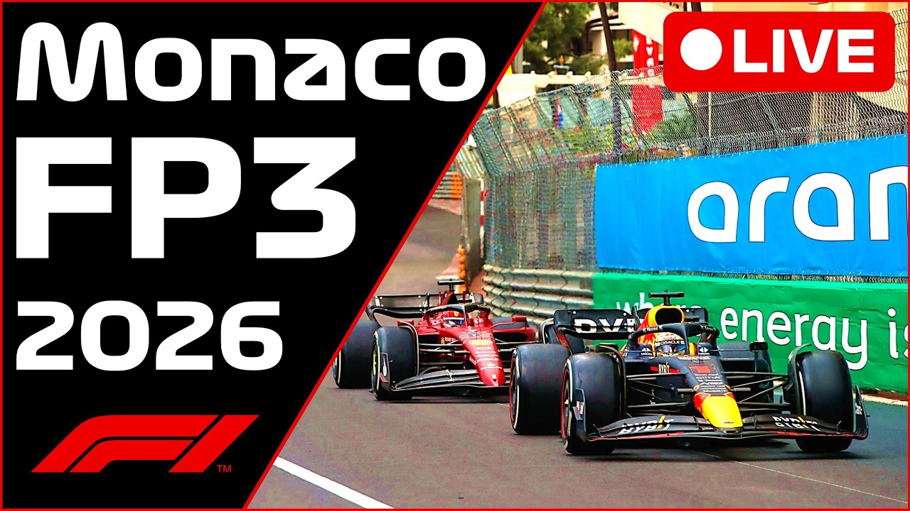 🔴F1 LIVE -  MONACO FP3 - Commentary + Live Timing