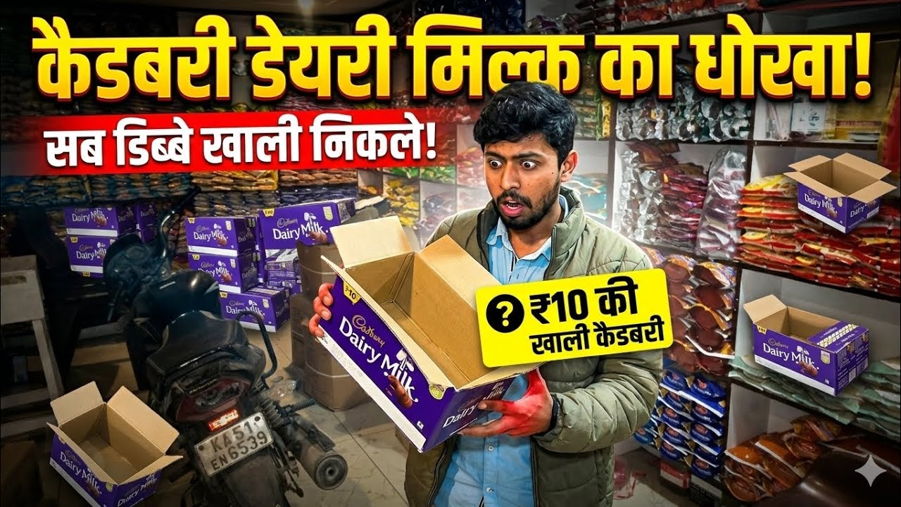 कैडबरी डेयरी मिल्क का बड़ा घोटाला? 😱 सब डिब्बे निकले खाली | ₹10 वाली चॉकलेट का सच!