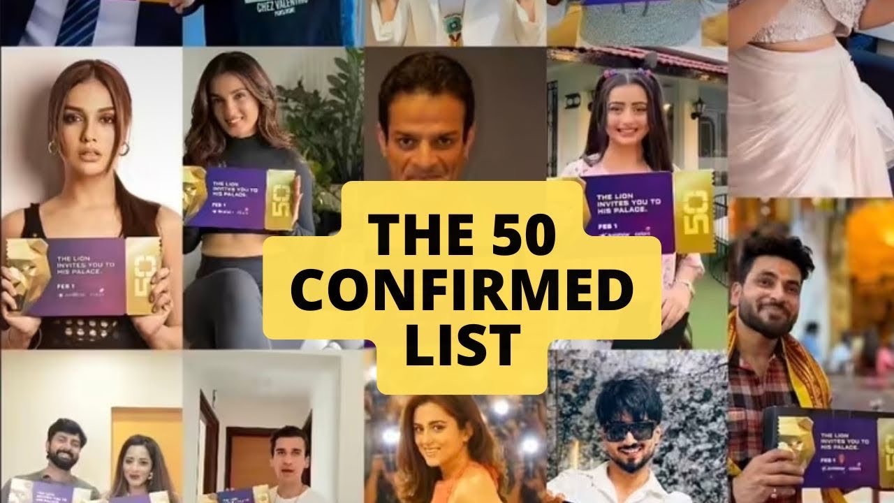 The 50 CONFIRMED CONTESTANTS LIST 2026😱 | All Confirmed Names Revealed | Full Details