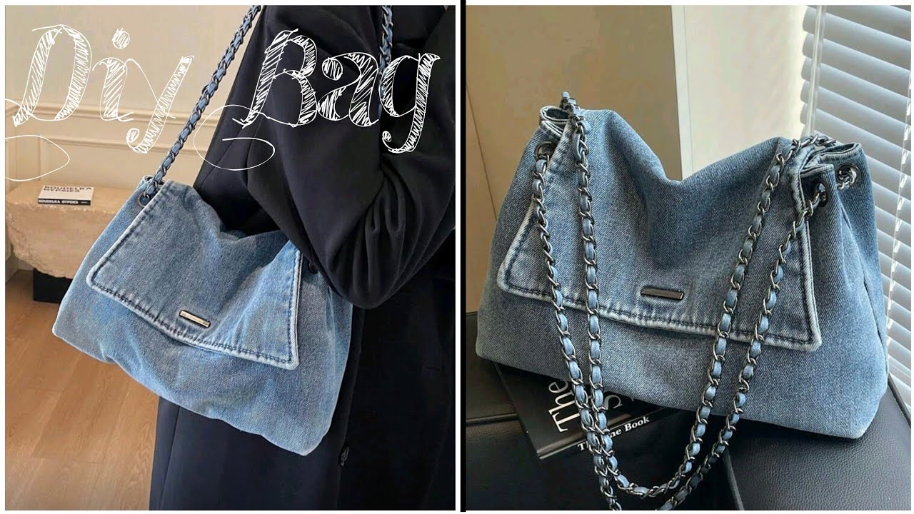 DIY | Simple Bag From Old Jeans No Zipper | Upcycle Crafs | Tutorial Sensillo de Bolso Desde Jeans 