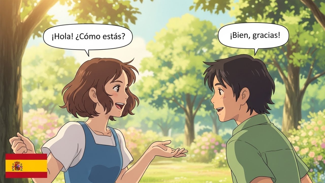 Learn Spanish with Daily Conversations | 10 Useful Spanish Dialogues on a Trip (A1-A2)