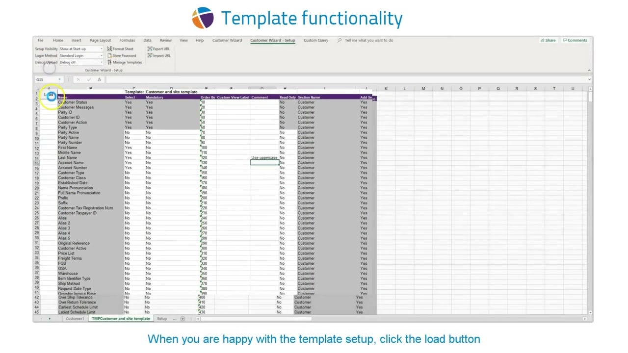 Wizard Setup and On boarding - Using the template functionality to build your templates