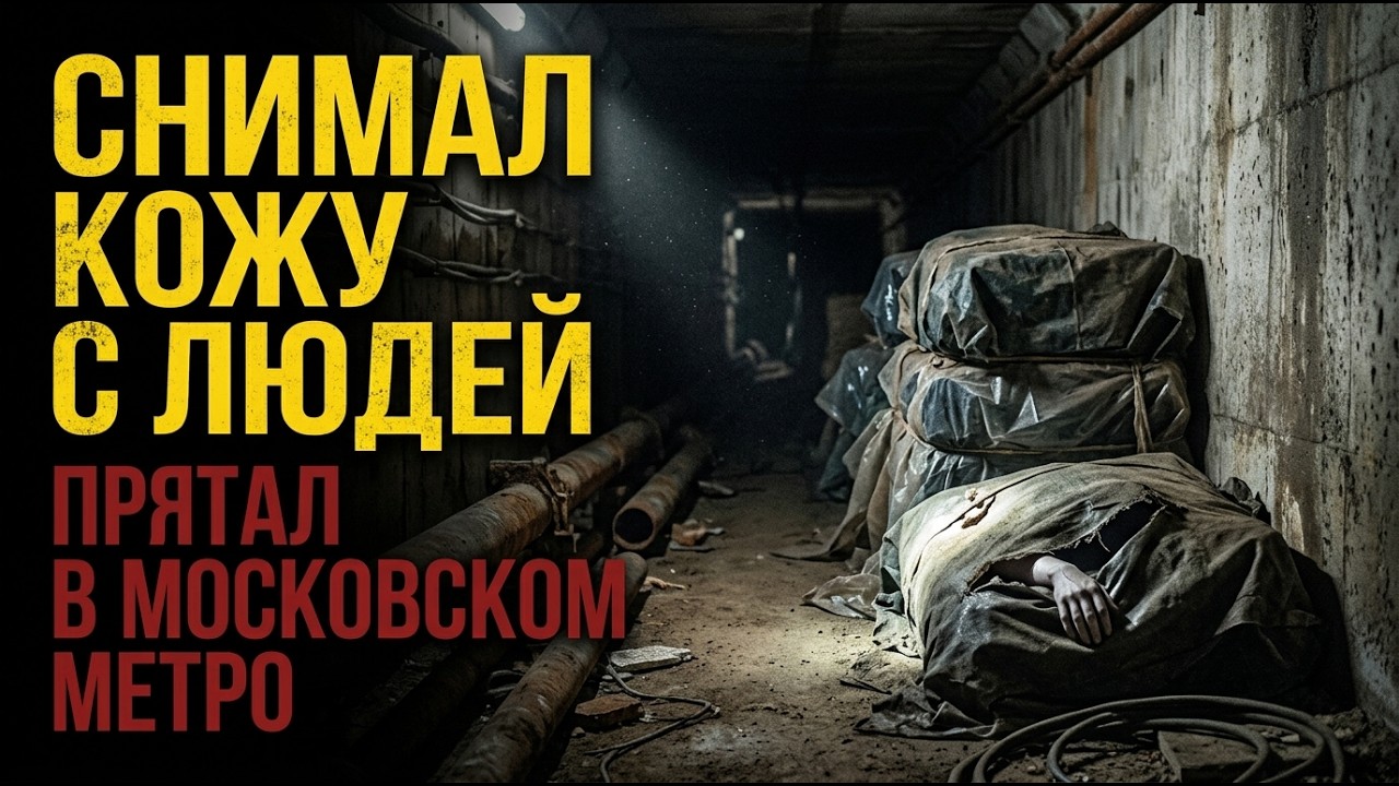 ОН СНИМАЛ КОЖУ С ЛЮДЕЙ 50 ЛЕТ. 93 жертвы. Прятал в московском метро.Ученик до сих пор на свободе