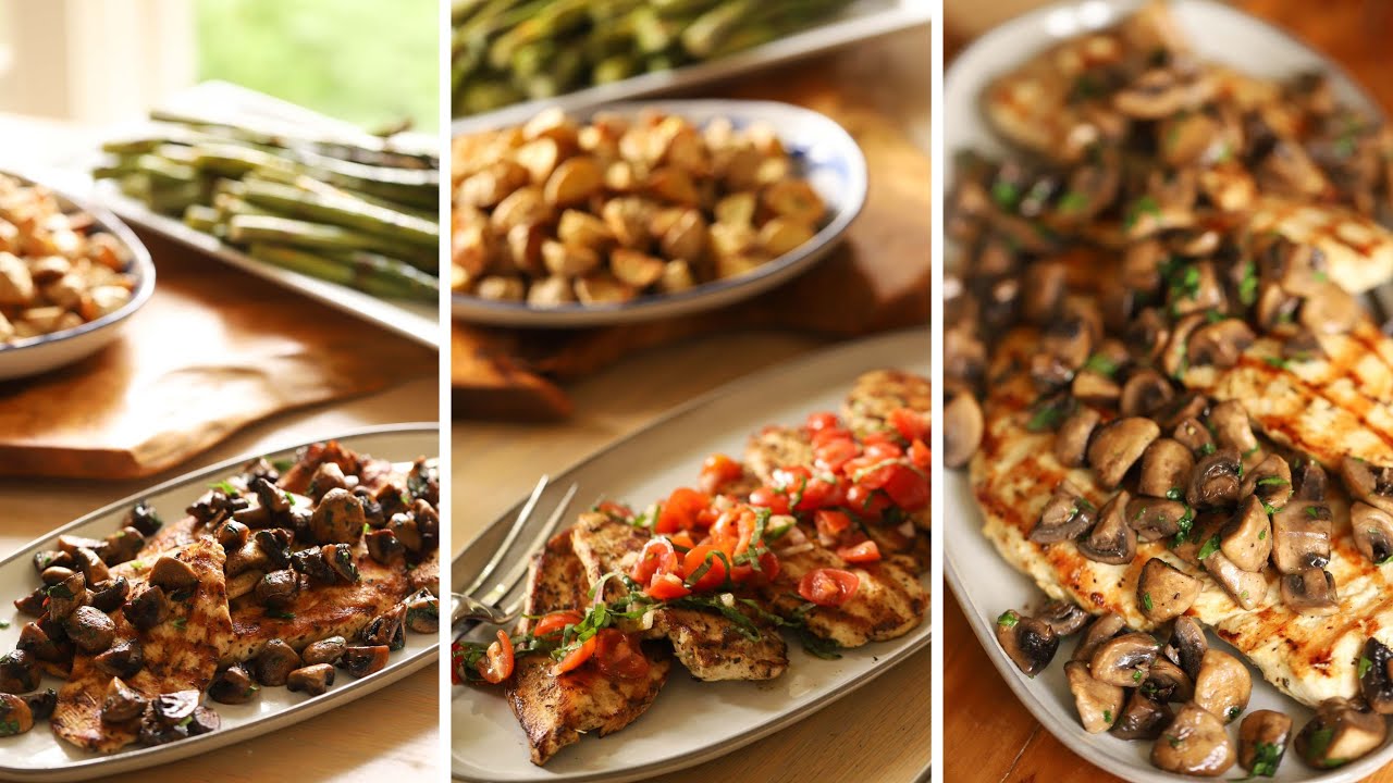 Grilled Chicken with 2 Toppings and 2 Side Dishes!