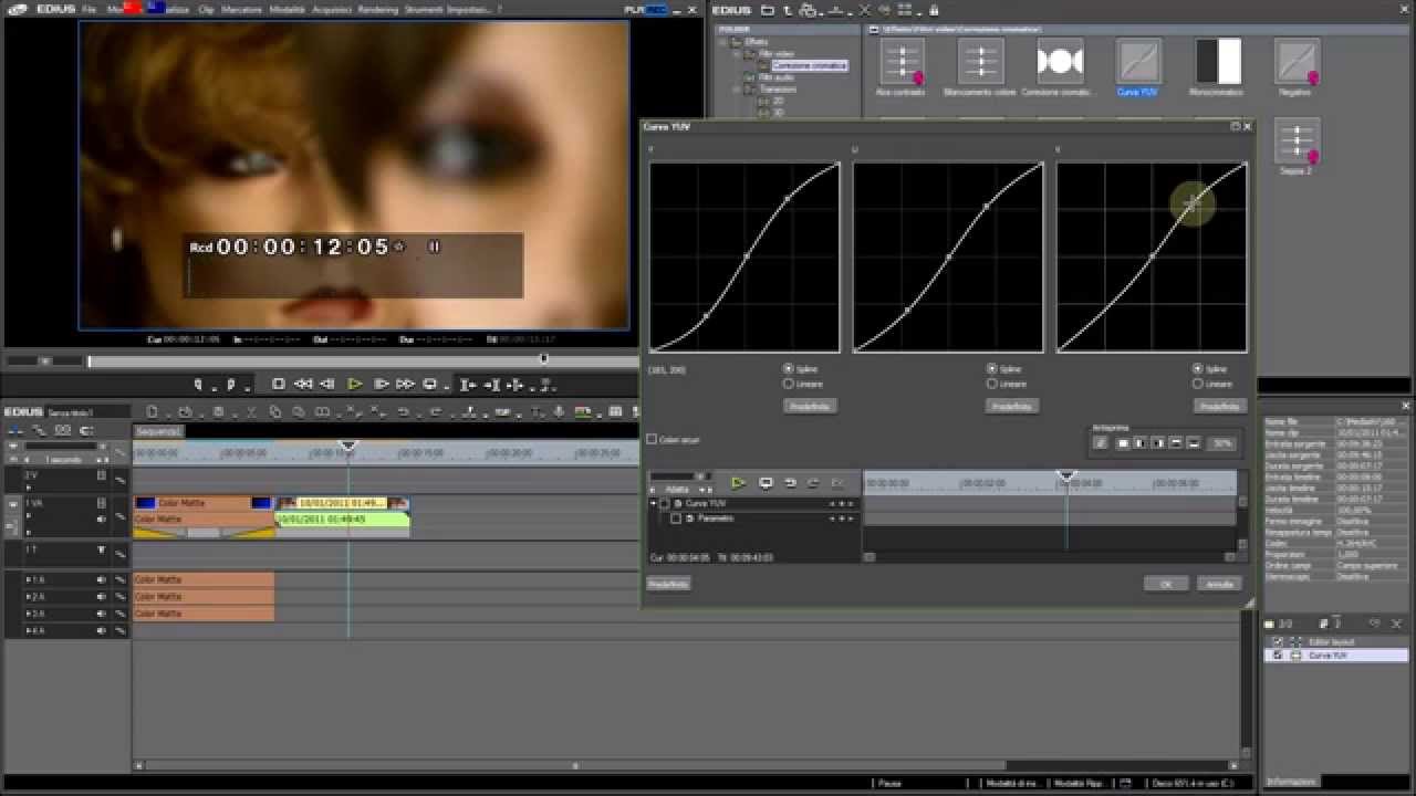 Color correction e importanza dei bit di campionamento colore (Edius 7)