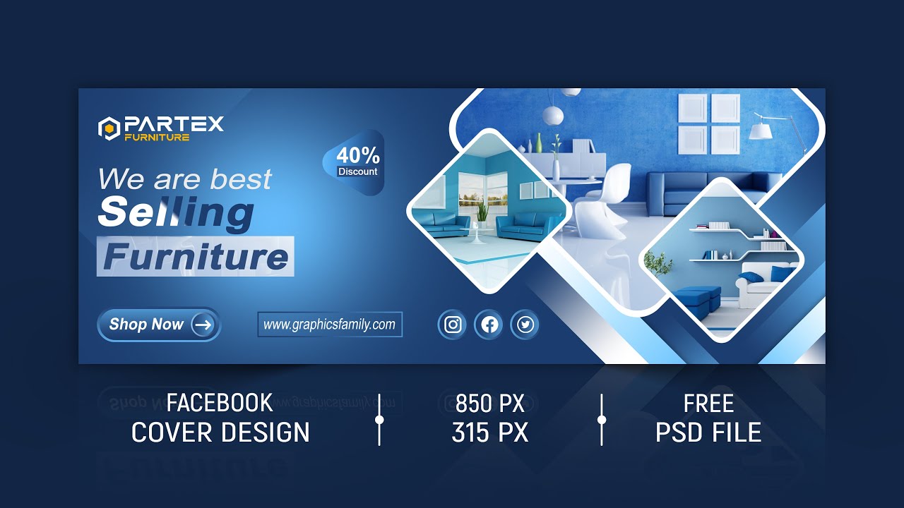 How to Design Facebook Cover Photo Banner || Photoshop Tutorial