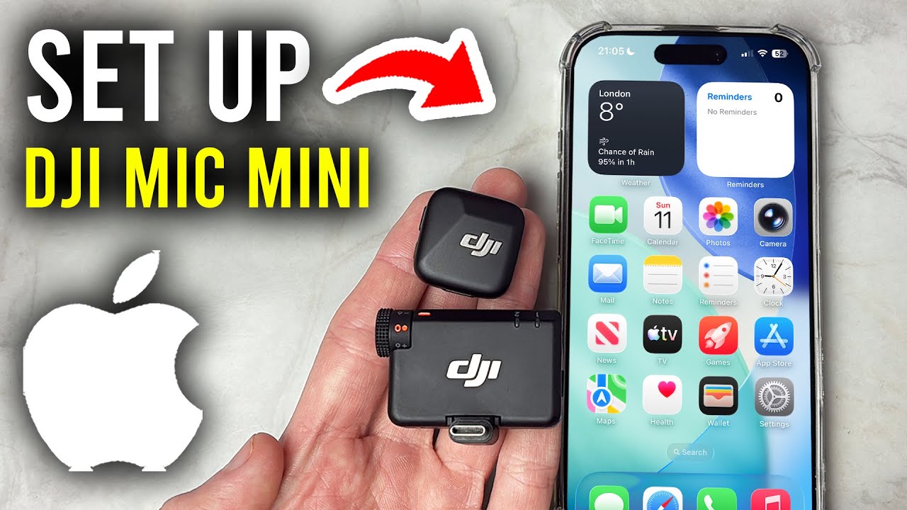 How To Set Up DJI Mic Mini Receiver On iPhone - Step By Step