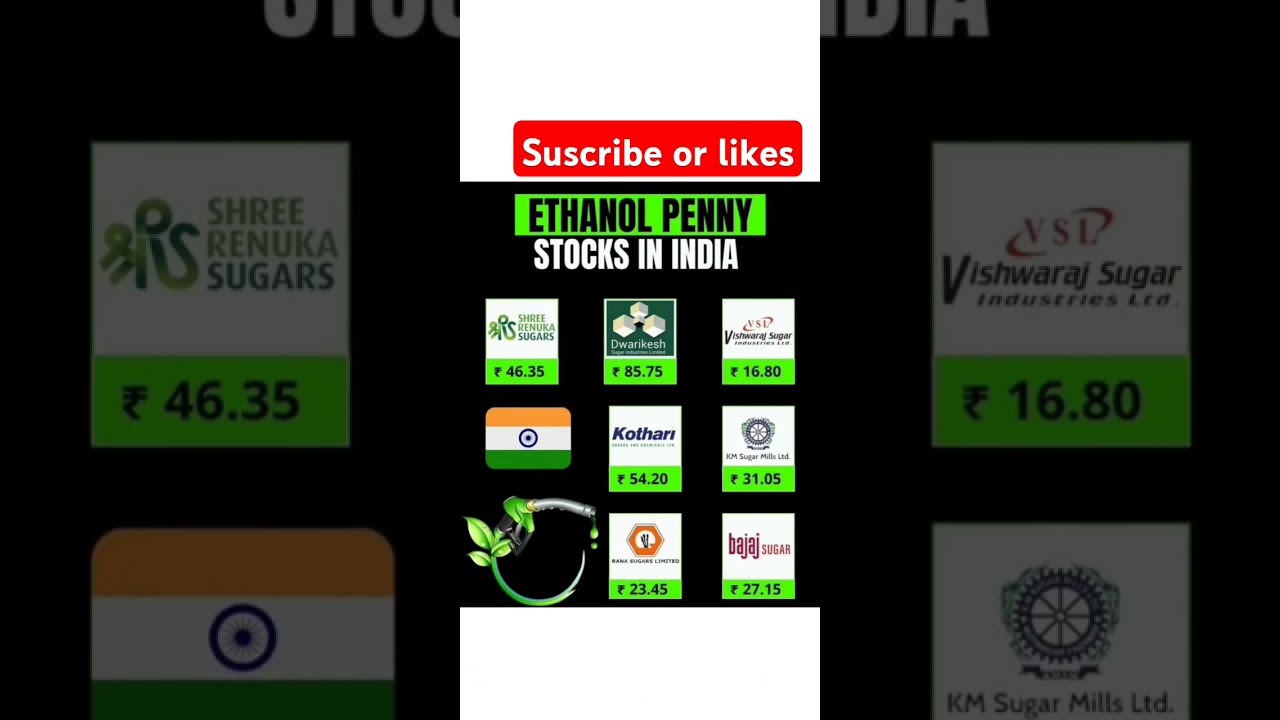 #Top Ethanol Penny Stocks in India | High Growth Potential in 2024 #viralvideo #stockmarket #shorts