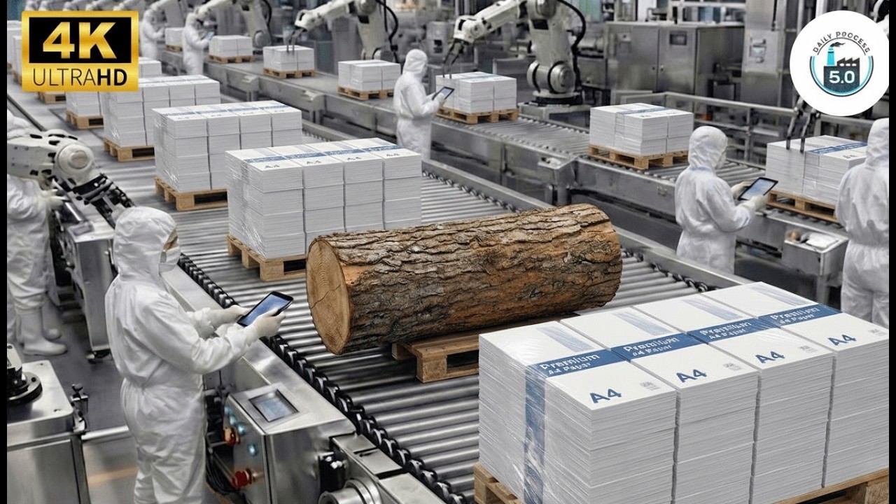 Inside the PaperOne Factory: How Wood Logs Are Turned Into A4 Office Paper (Full Factory Process)