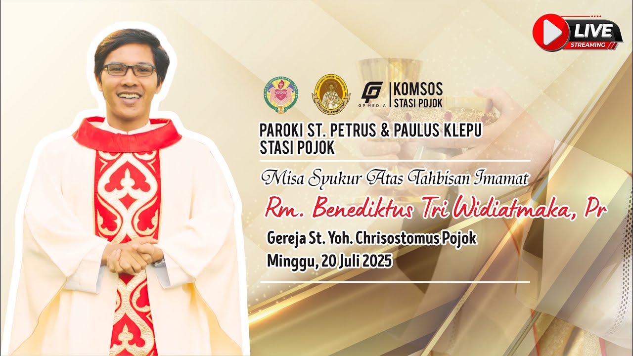 PERAYAAN EKARISTI SYUKUR ATAS TAHBISAN IMAMAT | Rm. Benediktus Tri Widiatmaka, Pr