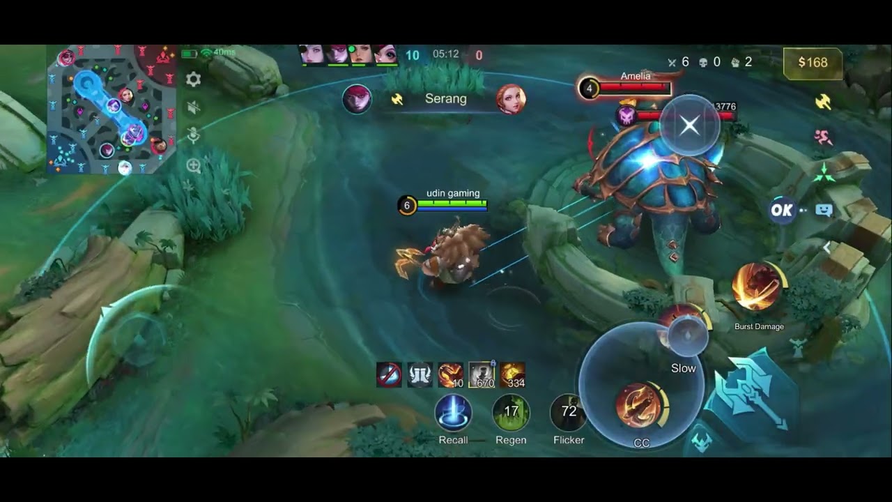 frangko full damage sekali ulti K.O