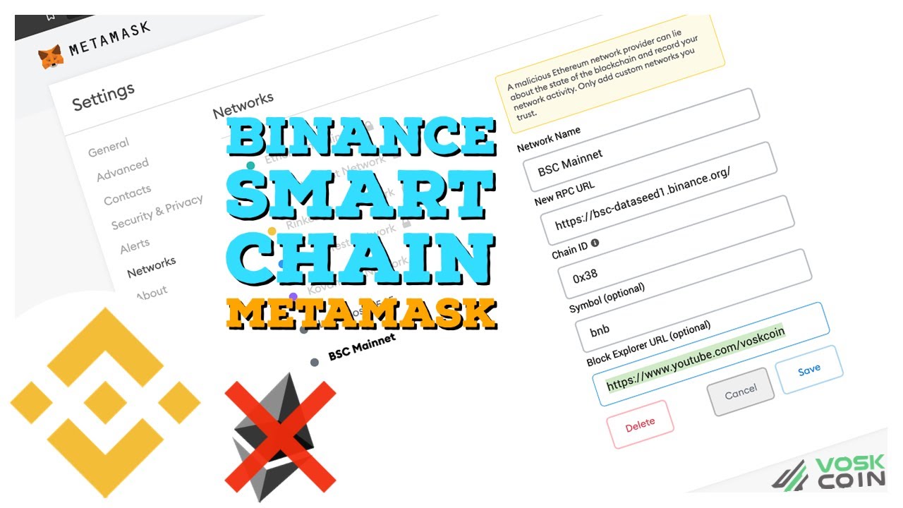 Metamask Binance Smart Chain Setup Guide & BNB to BSC easy swap!