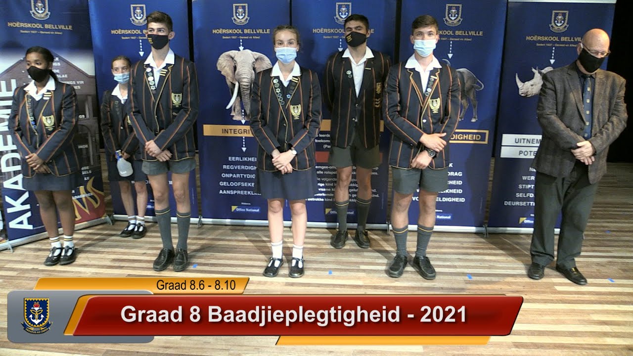 HS Bellville Baadjieplegtigheid - Graad 8.6 – 8.10