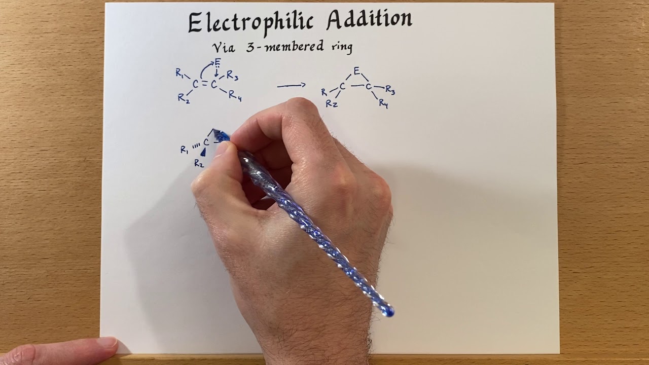 Electrophilic Addition via a 3-membered ring