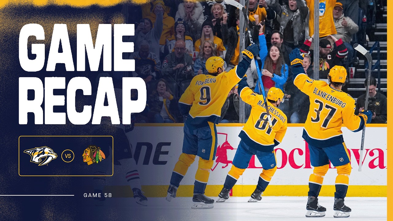 PREDS WIN: Game Highlights vs Chicago Blackhawks: Feb. 26