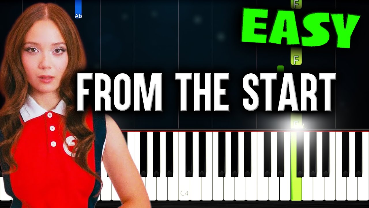 Laufey - From The Start - EASY Piano Tutorial