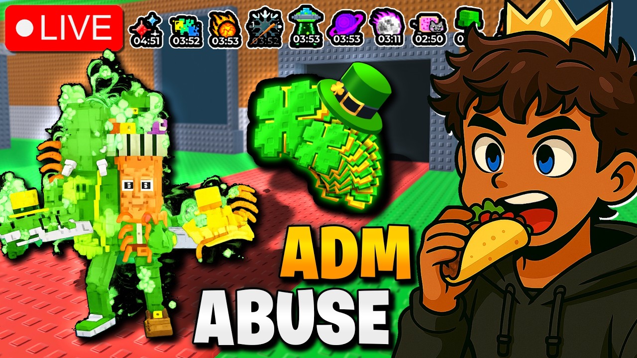 EVENTO DE ADM ABUSE 😱 NOVO LIMITADO LA LUCKY GRANDE  | ROUBE UM BRAINROT AO VIVO #roblox #brainrot