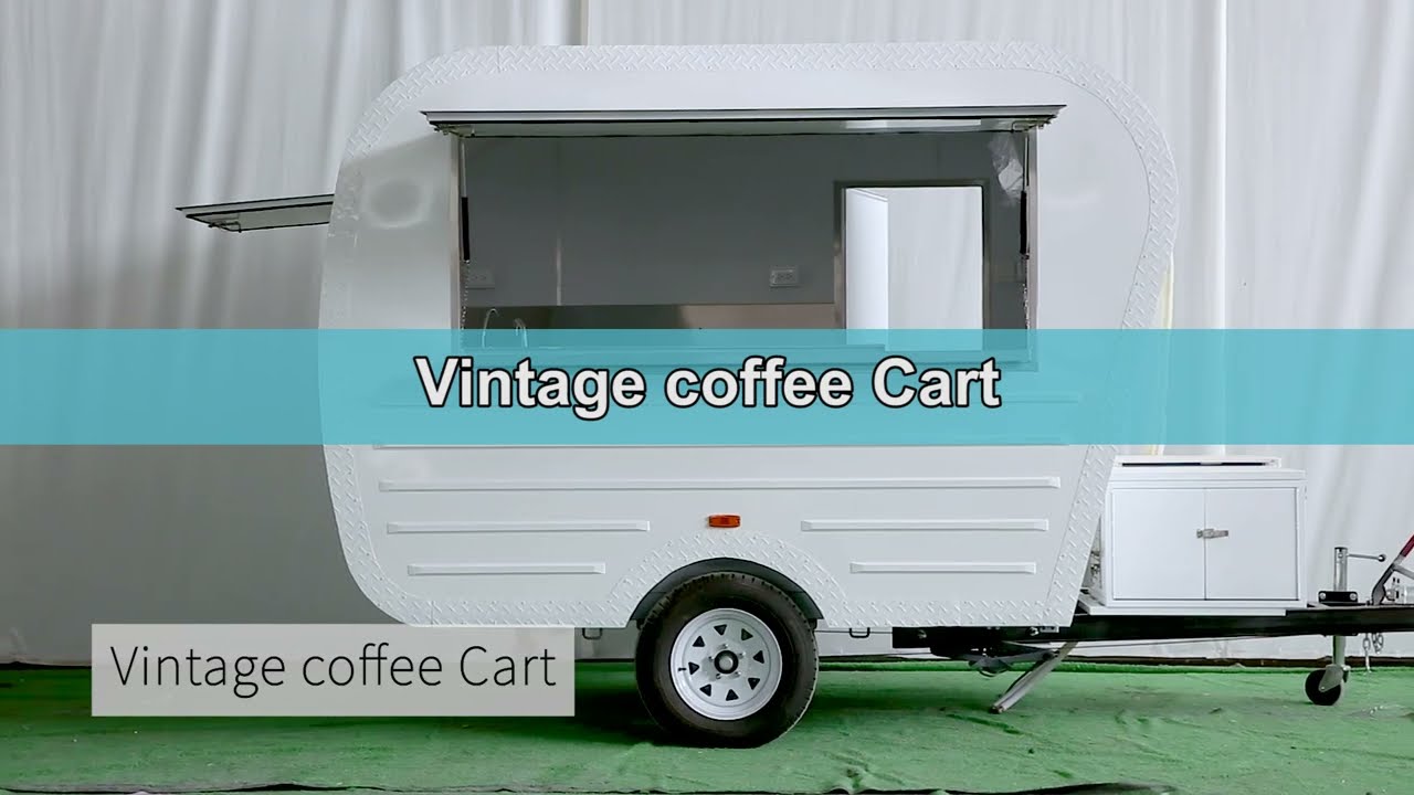 FM300 Custom Beverage Vintage Coffee Cart Trailer For Sale