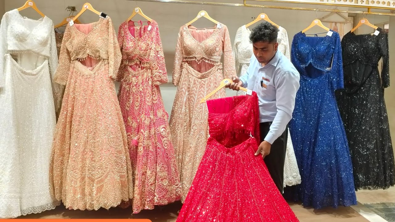 DESIGNER NON BRIDAL LEHENGA CHANDNI CHOWK SURYA ETHNIC FASHION HS GROUP #lehenga #croptop #viral 