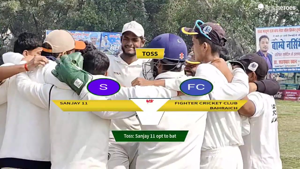 Sanjay 11 vs Fighter Cricket Club Bahraich live cricket match | Raaj Cup 2026 live - Niyazi Stadium