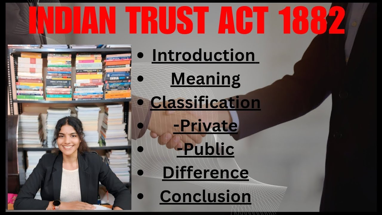 Meaning of Trust|Classification of Trust|Private Trust|Public Trust#llb #Indian Trust ACT 1882#notes