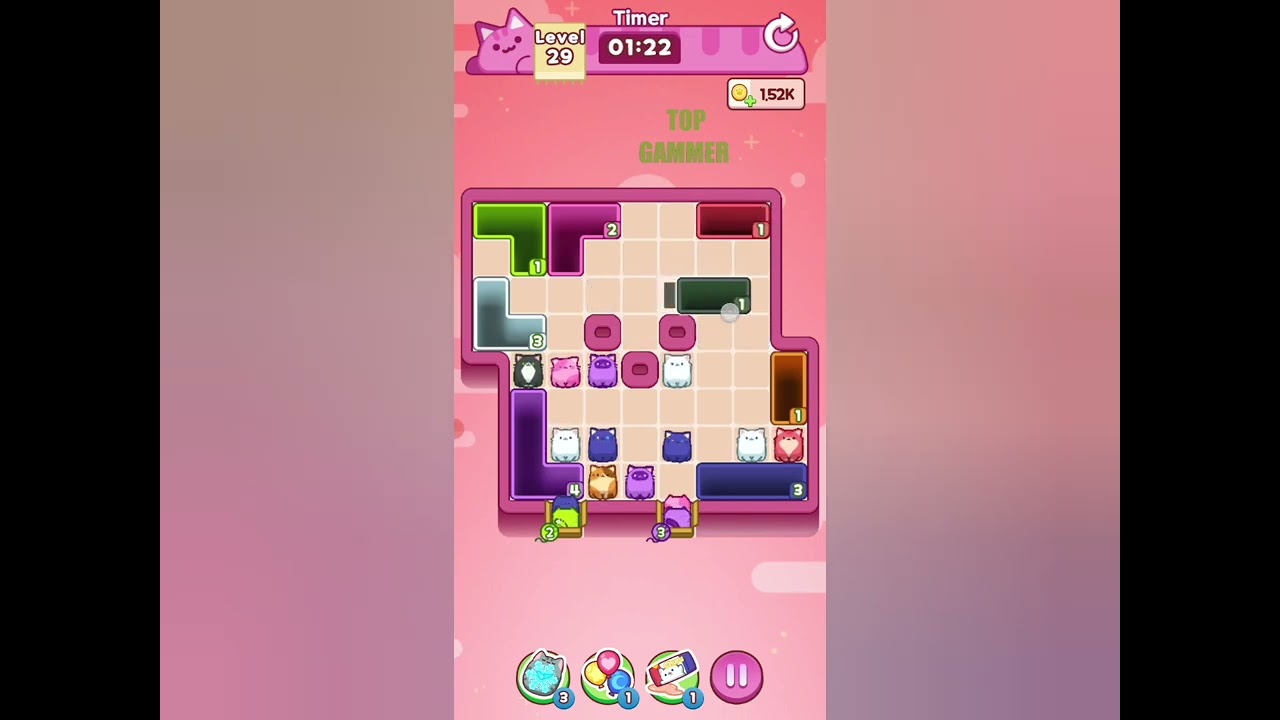 Drop the Cat! level 29 gameplay walkthrough solution
