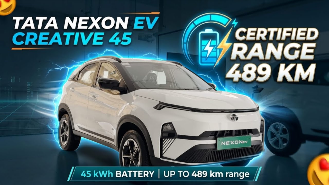 Tata Nexon EV Creative 45 2026 ✅ Best EV Car 🚘 | Nexon EV Base Model 2026 | Range | Charge | Price 😍