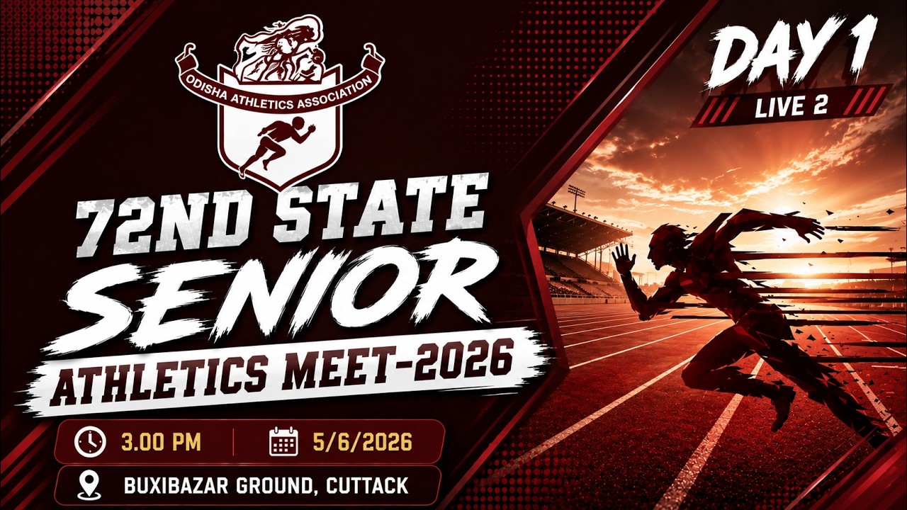 72nd State Senior Athletics Meet 2026 | Day 1 LIVE 2 | Athletics Odisha | SportsKPI